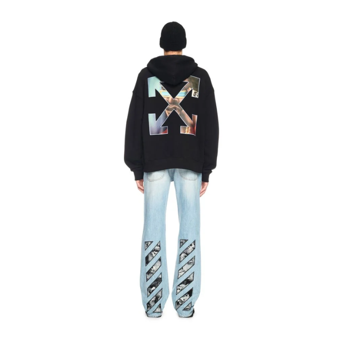 Off White Black Barber Arrow Hoodie