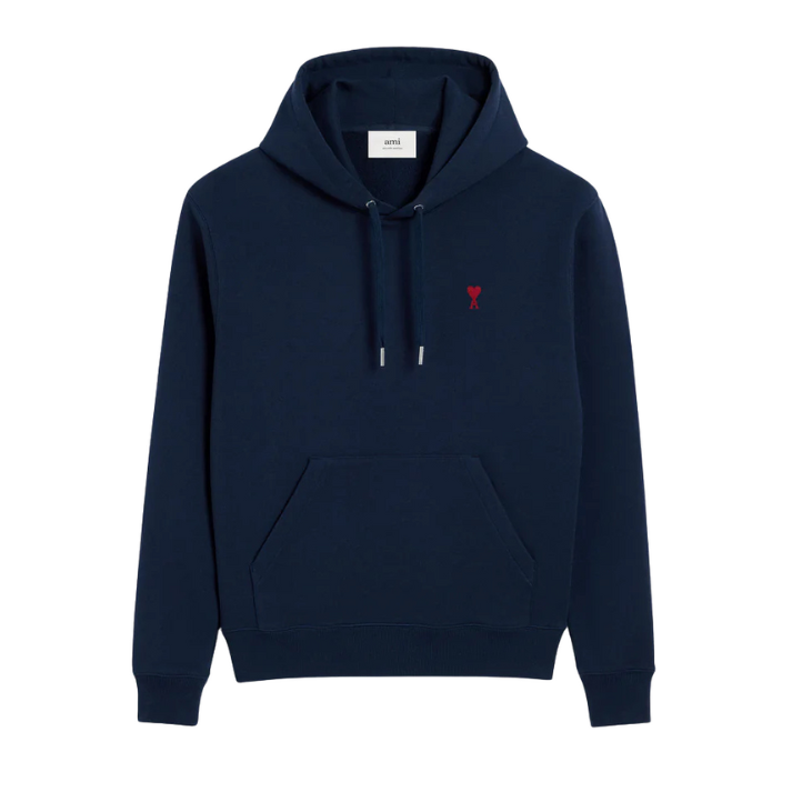 Ami Paris Hoodie Night Blue