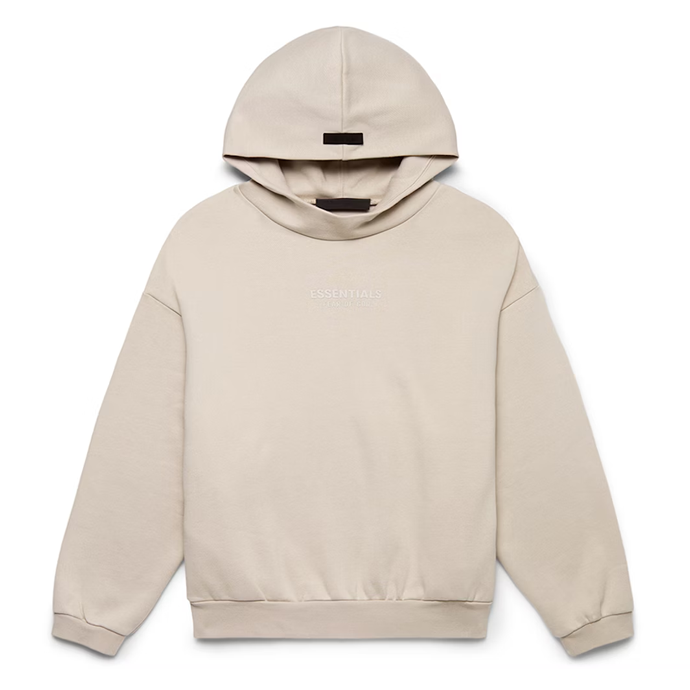 Fear of god essentials hoodie Silver Cloud