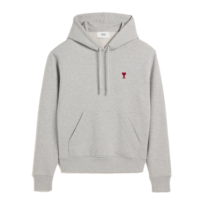 Ami Paris Hoodie Grey