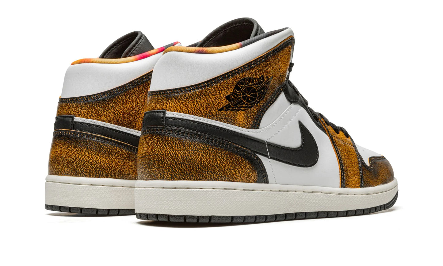 Jordan 1 Mid "Orange Wear Away"