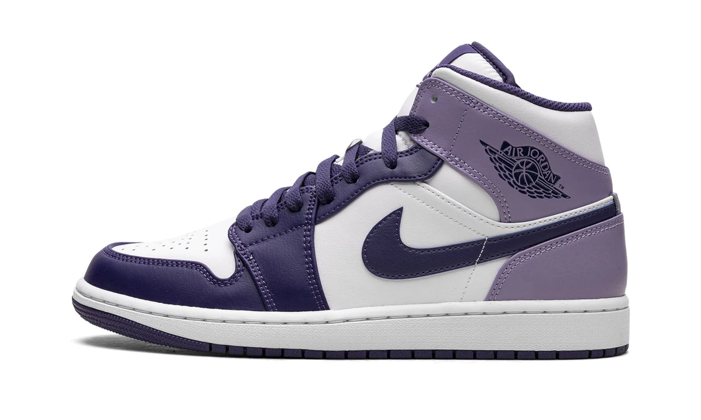 Jordan 1 Mid White "Sky J Purple"