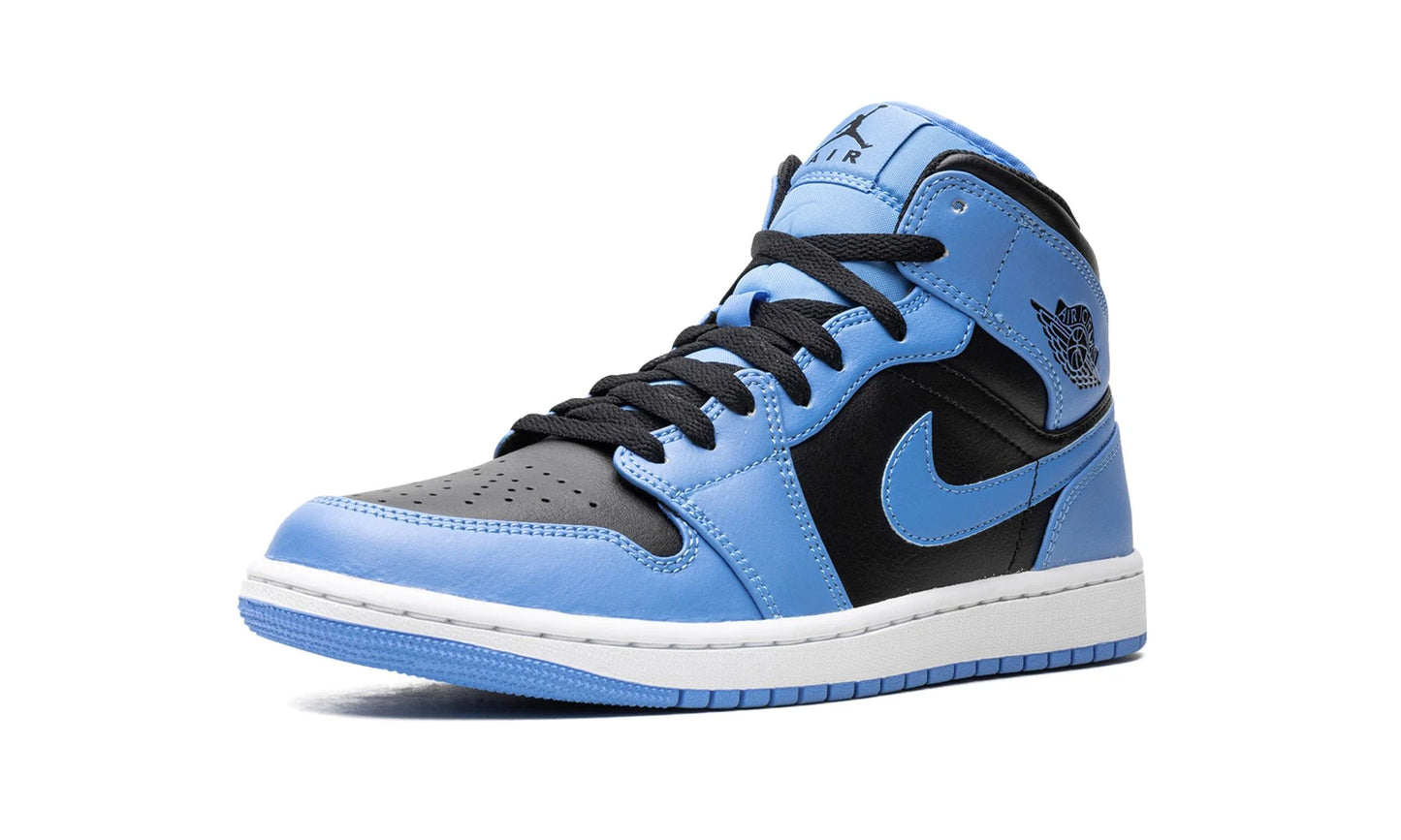 Jordan 1 Mid "University Blue Black"