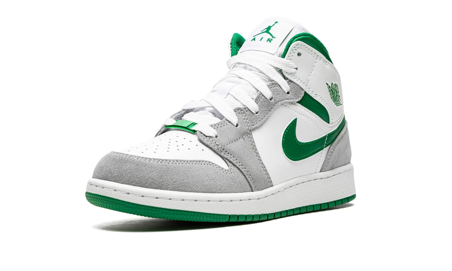 Jordan 1 mid "Grey / Pine Green"