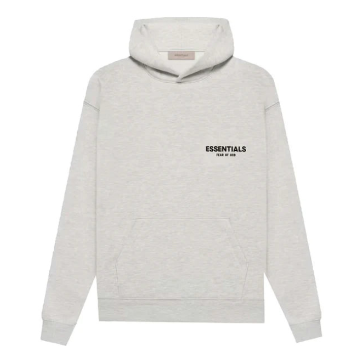 Fear of god essentials hoodie Light Heather Oatmeal