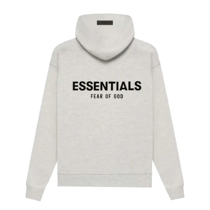 Fear of god essentials hoodie Light Heather Oatmeal