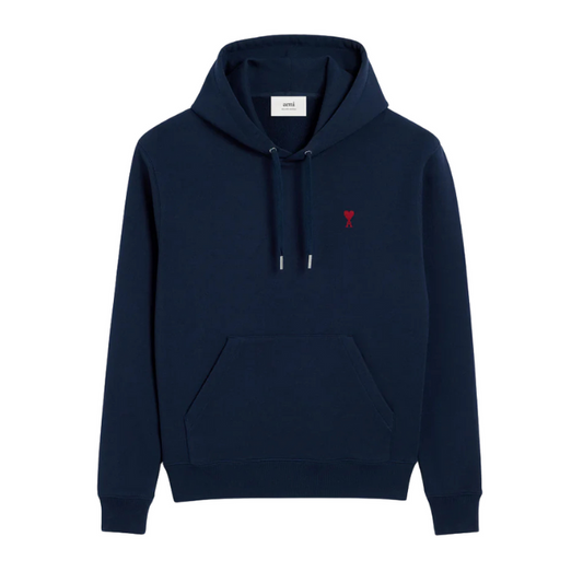 Ami Paris Hoodie Night Blue