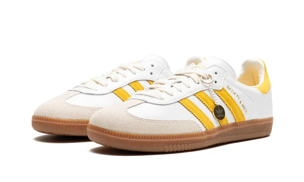 Adidas Samba "SPORTY & RICH - White Bold Gold"