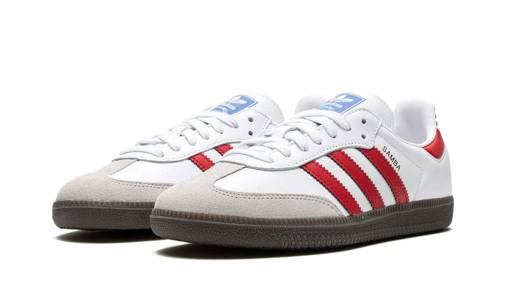 Adidas Samba "White Better Scarlet"