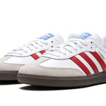 Adidas Samba "White Better Scarlet"