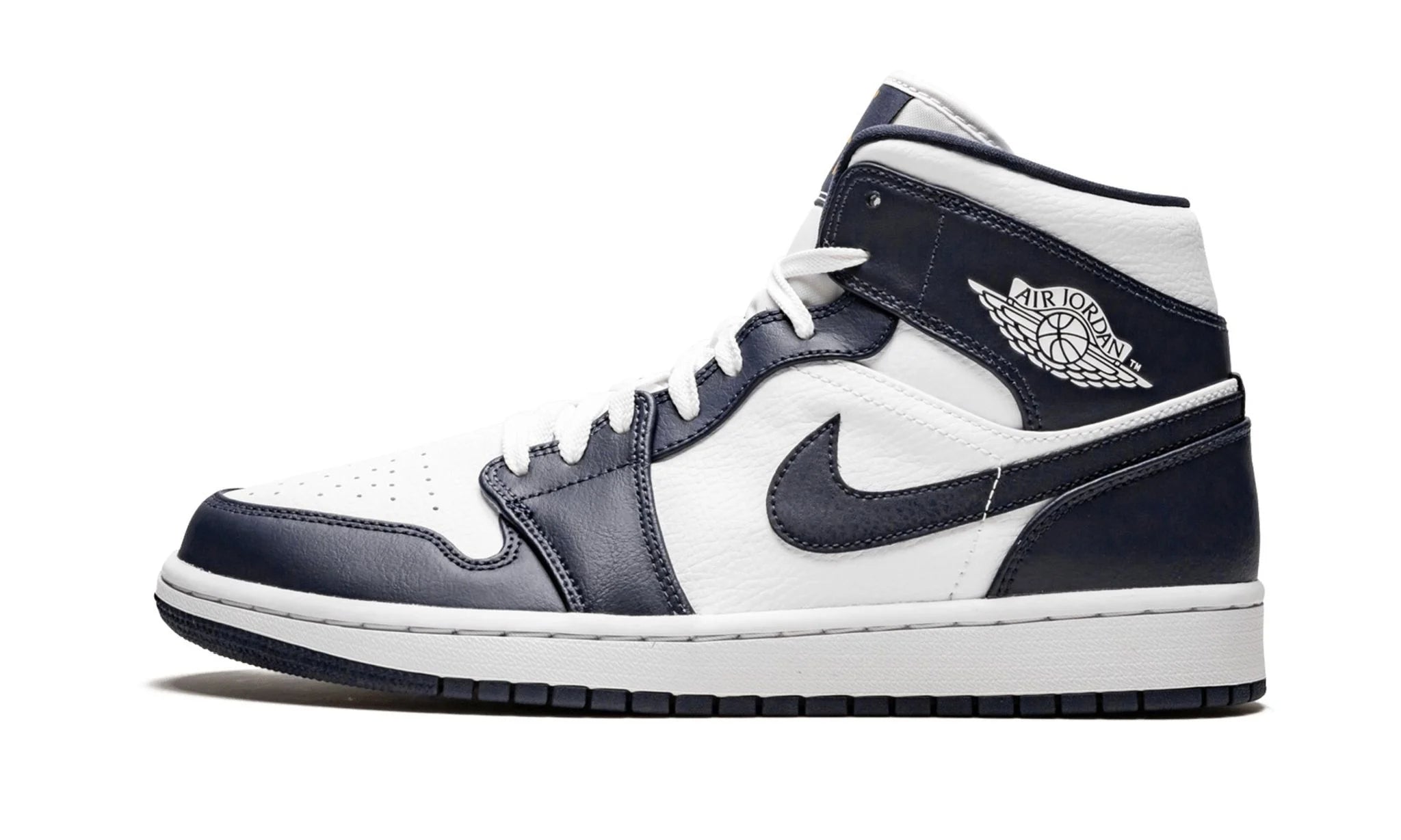 Jordan 1 mid White "Obsidian"