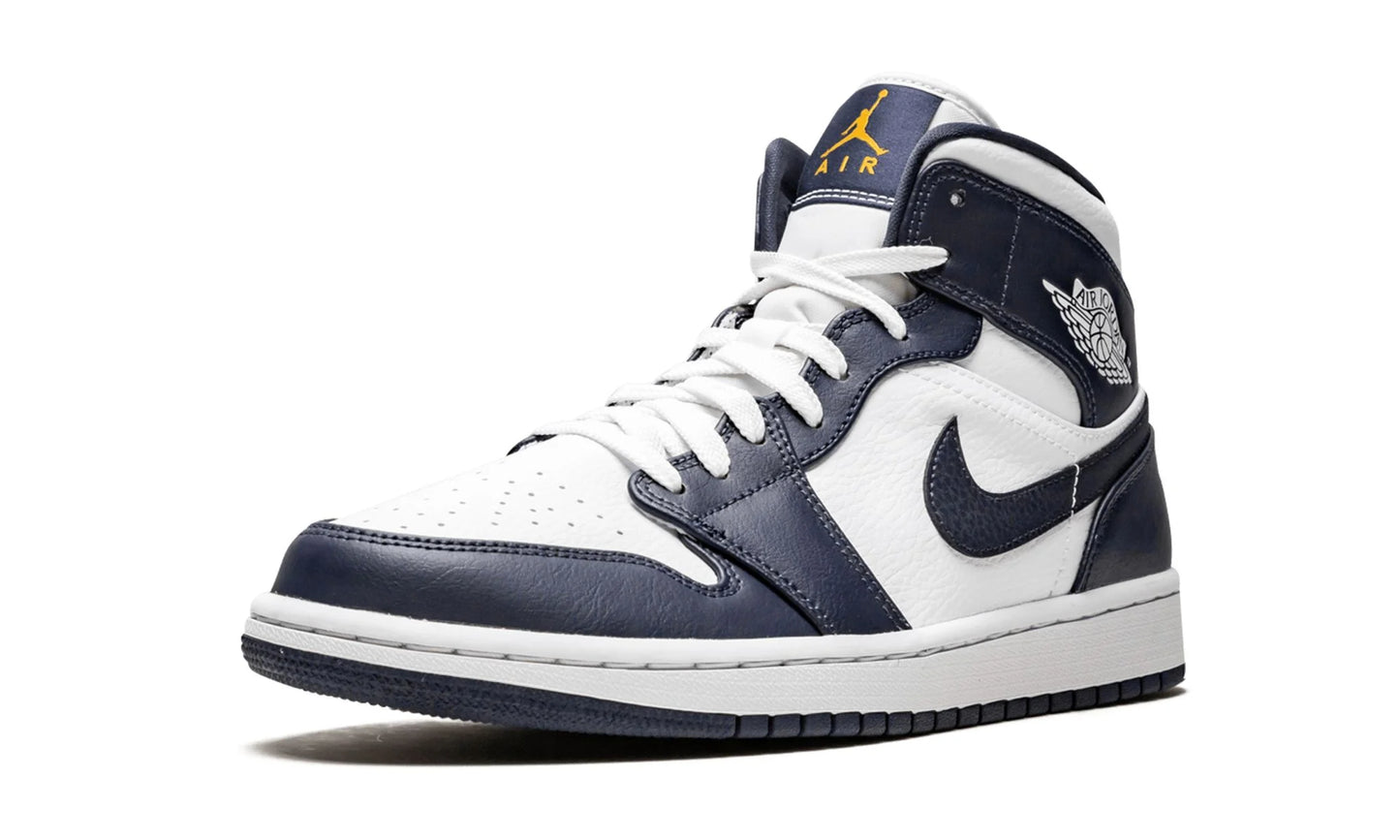 Jordan 1 mid White "Obsidian"