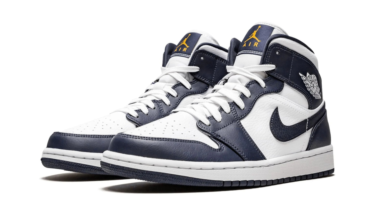 Jordan 1 mid White "Obsidian"