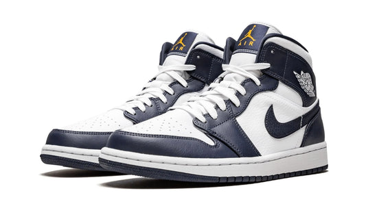 Jordan 1 mid White "Obsidian"