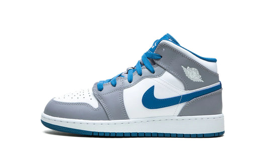 Jordan 1 mid "True Blue Cement"