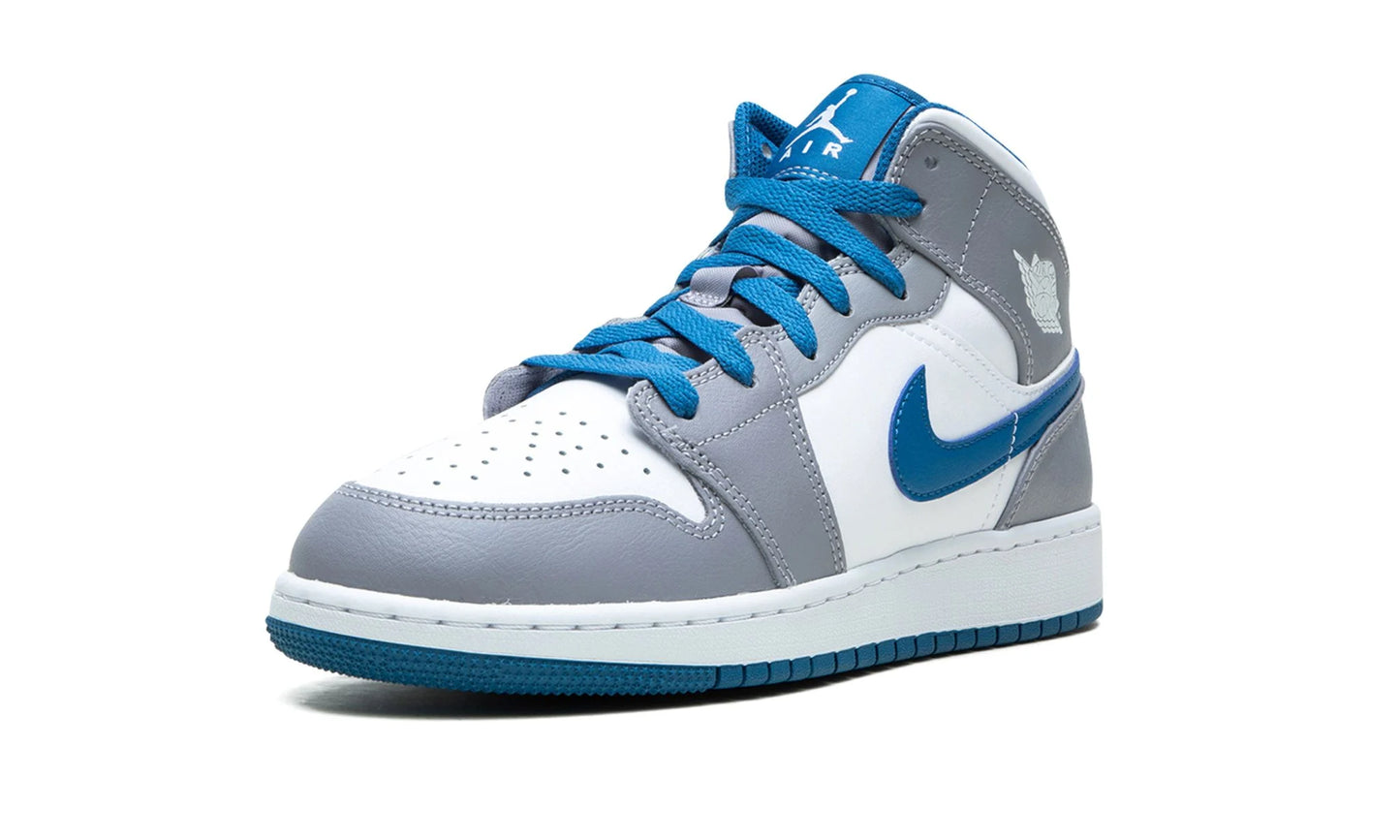 Jordan 1 mid "True Blue Cement"