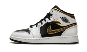 Jordan 1 Mid "White Gold Black"