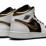 Jordan 1 Mid "White Gold Black"