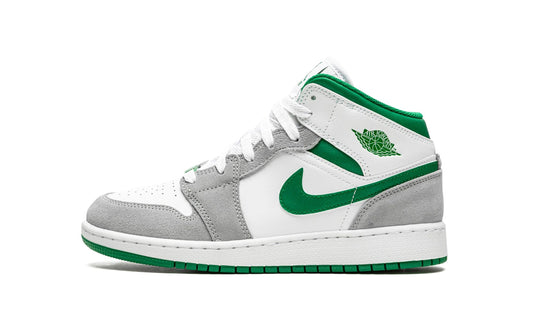 Jordan 1 mid "Grey / Pine Green"