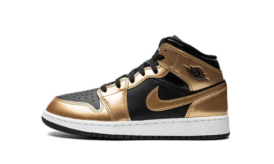Jordan 1 mid ''Metallic Gold Black''