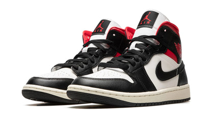 Jordan 1 Mid "Black / Gym Red / Sail" (W)