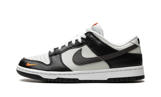 Nike Dunk Low "Black Total Orange Mini Swoosh"
