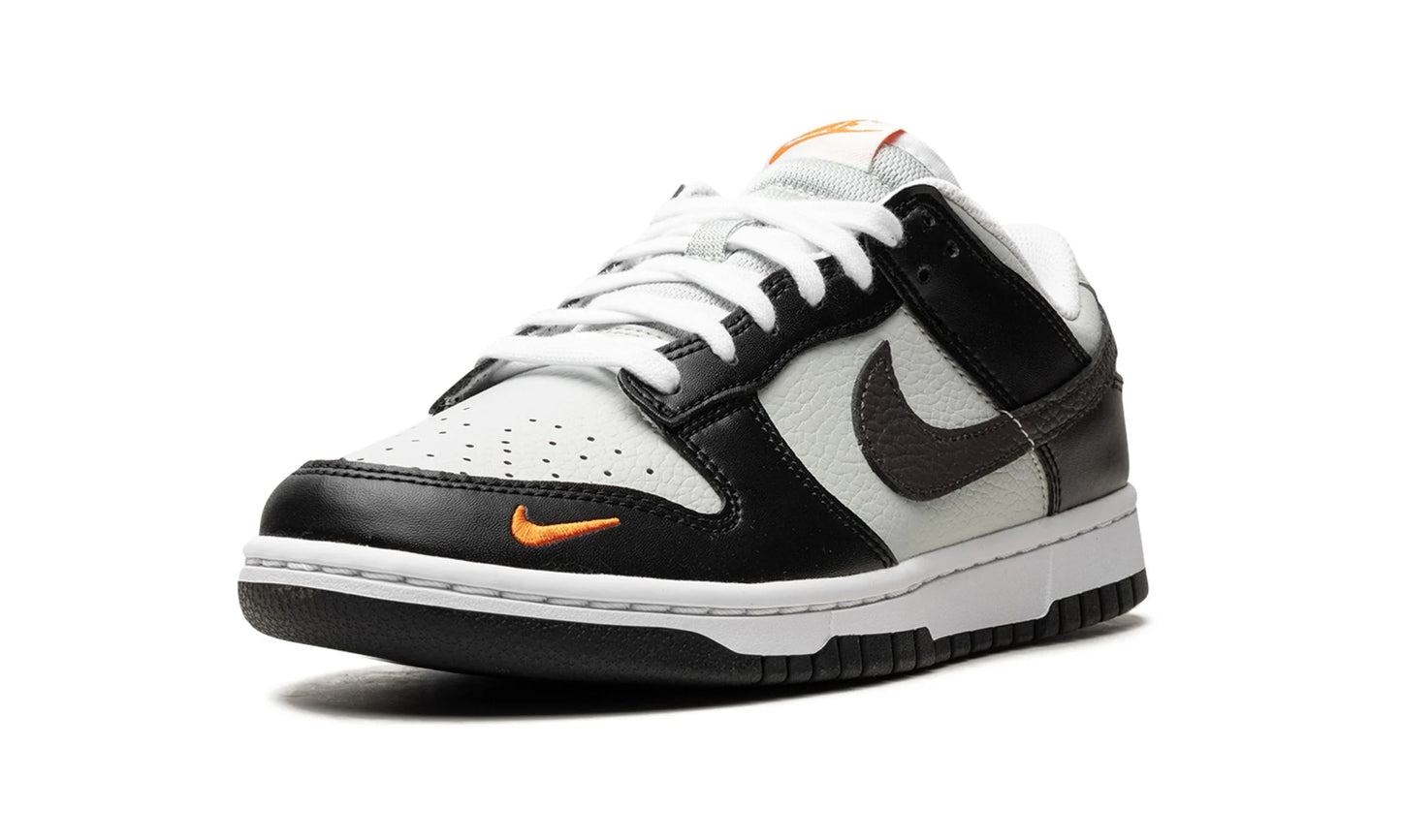 Nike Dunk Low "Black Total Orange Mini Swoosh"