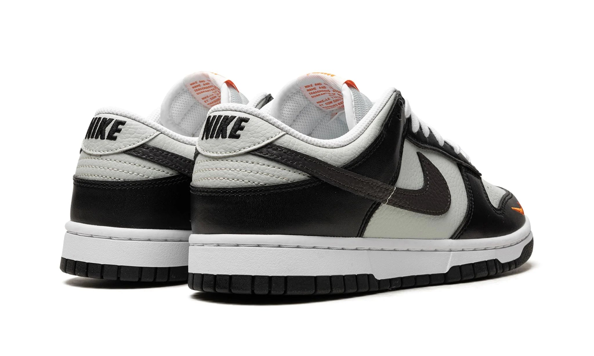 Nike Dunk Low "Black Total Orange Mini Swoosh"