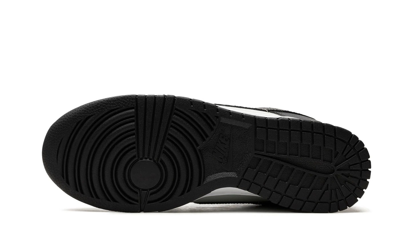 Nike Dunk Low "Black Total Orange Mini Swoosh"